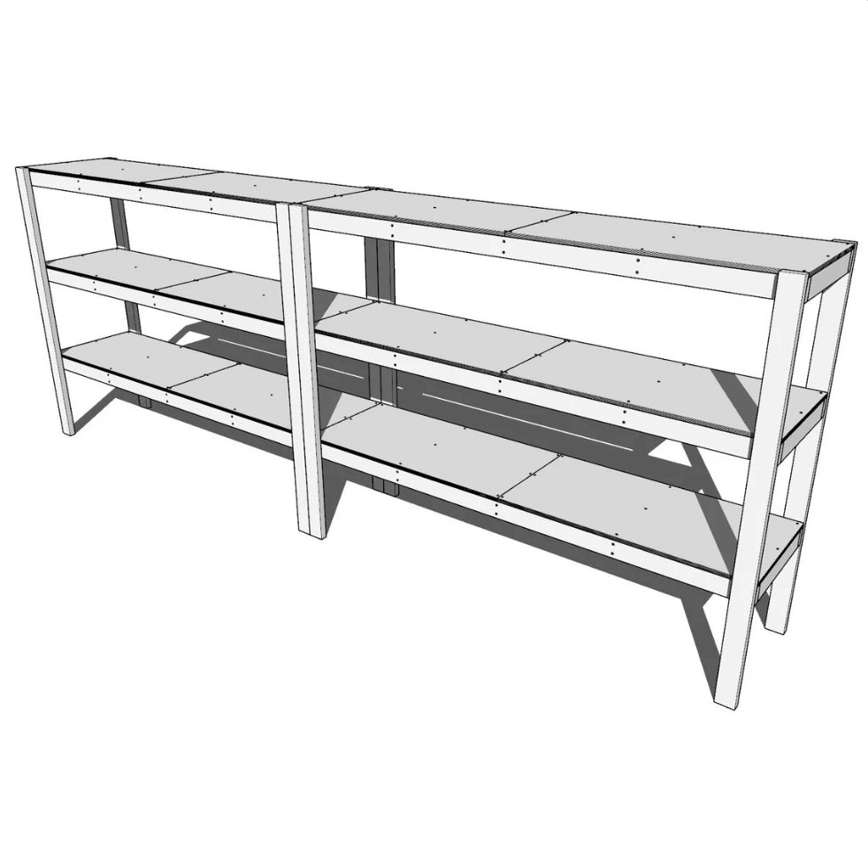 DIY Garage Shelving Kit