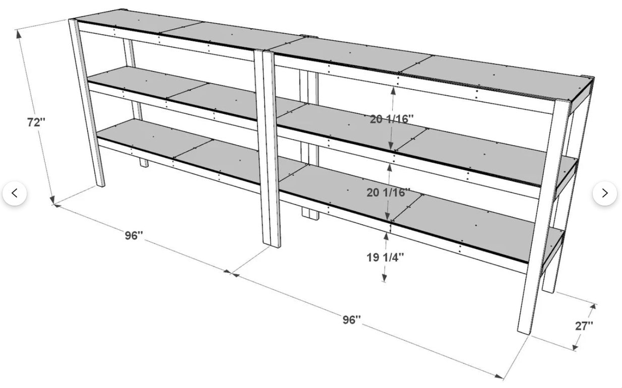 DIY Garage Shelving Kit