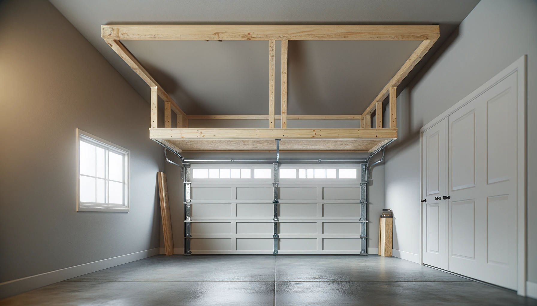 Overhead Storage U Shaped Ceiling Shelves