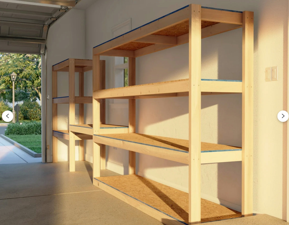 Garage Storage and Workbench Combo Shelf