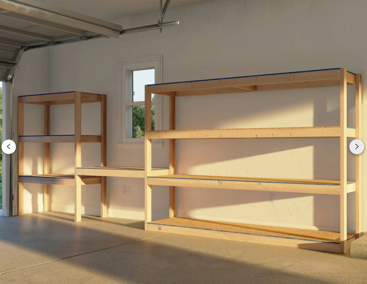 Garage Storage and Workbench Combo Shelf