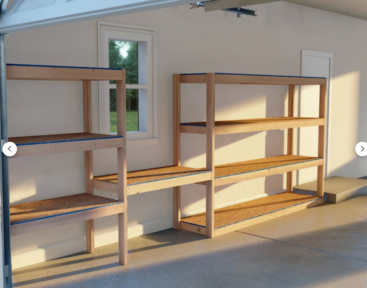 Garage Storage and Workbench Combo Shelf