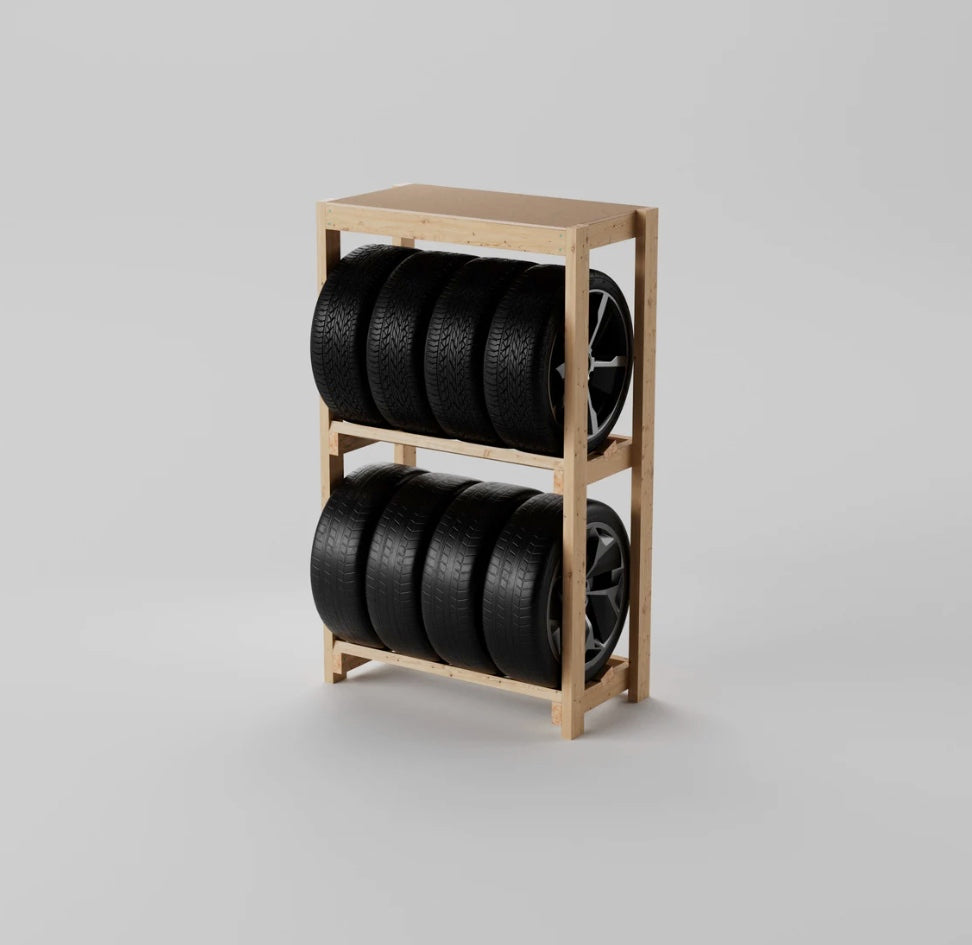 Tire Storage Rack - Custom DIY Shelving Kit
