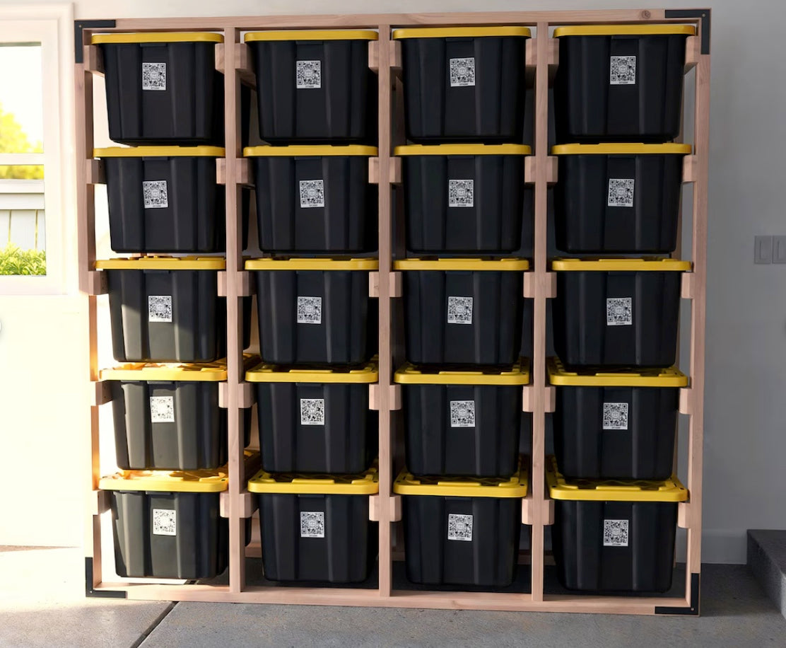 4 x 5 Tote Storage Rack: DIY Kit or Full-Service Assembly