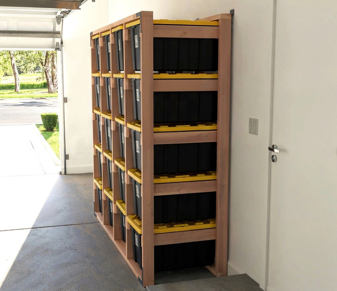 4 x 5 Tote Storage Rack: DIY Kit or Full-Service Assembly