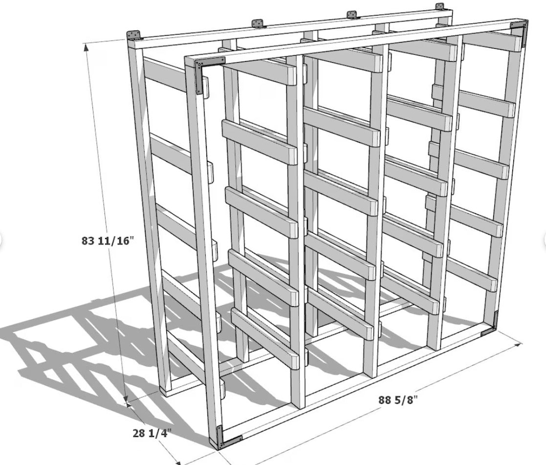 4 x 5 Tote Storage Rack: DIY Kit or Full-Service Assembly